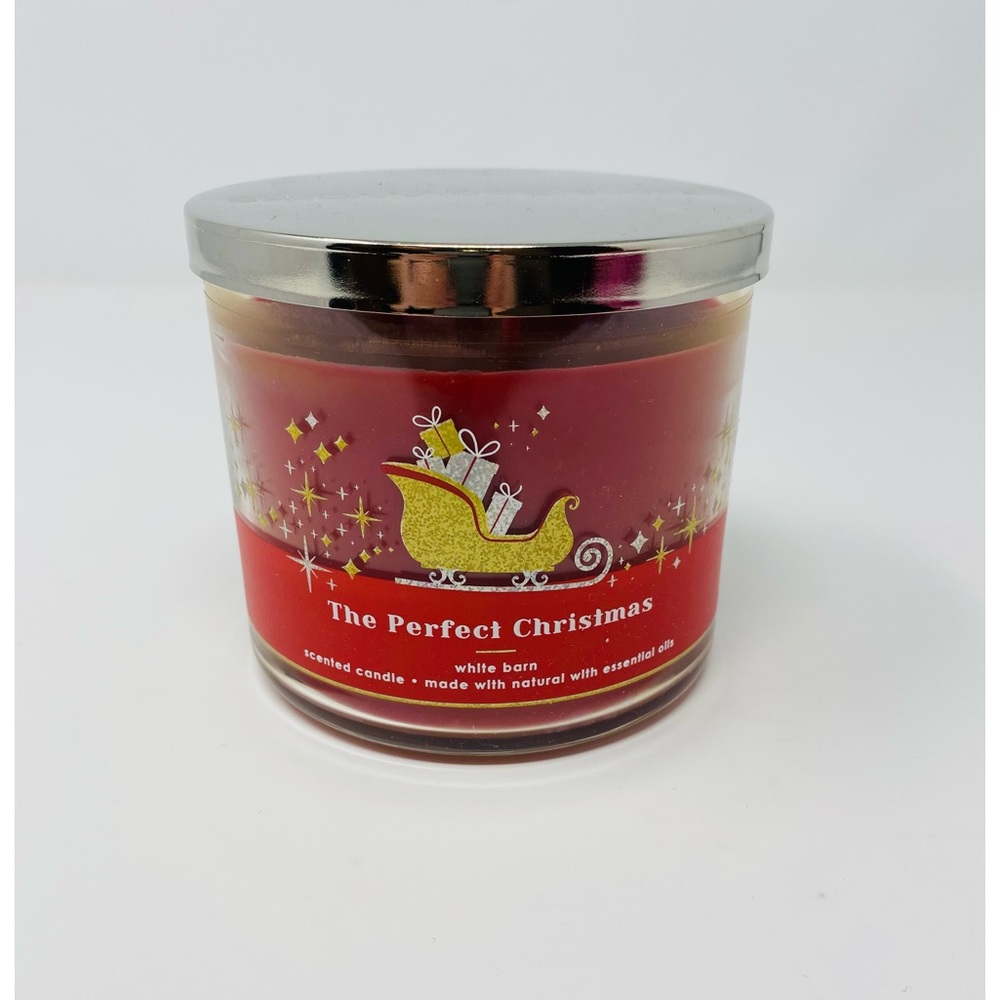 NWT Bath & Body Works The Perfect Christmas Three Wick Candle 60 hour burn time